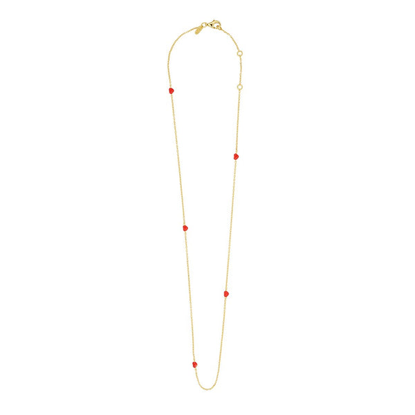 Little Big Love Multiple Hearts Necklace - Goldplated