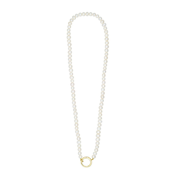 Pearl Charm Lock Chain