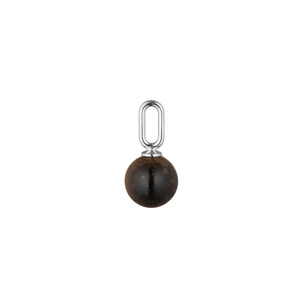 Stone Drop charm 5mm (Silver)
