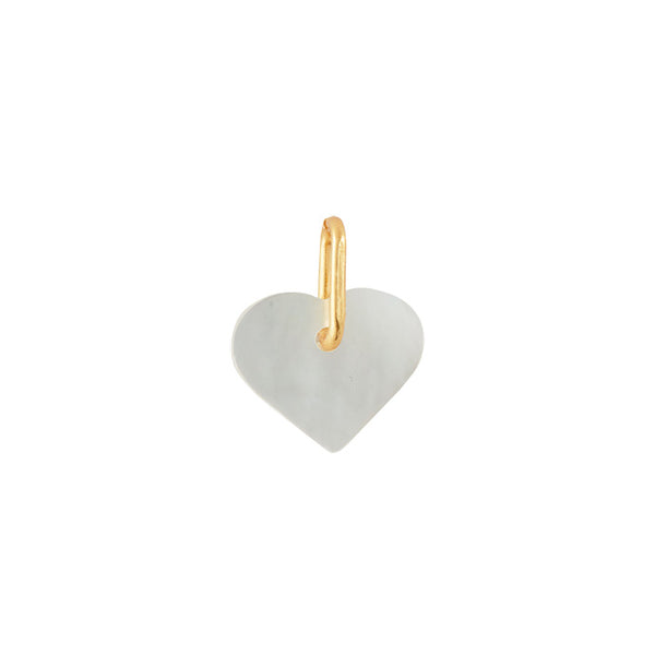 Pearl heart charm - Gold Plated