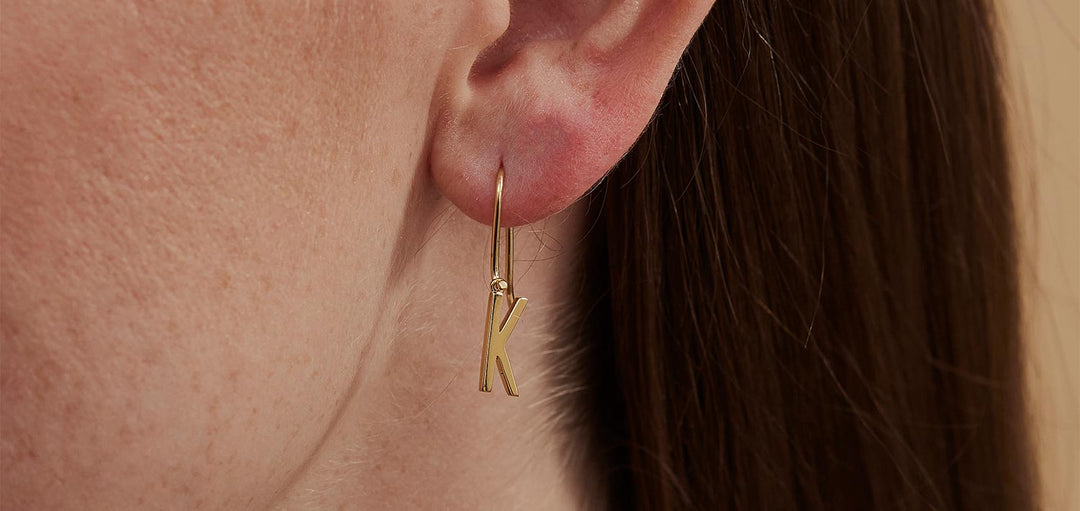 Personal Initial Earrings