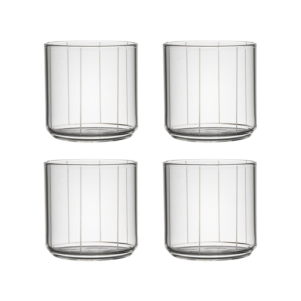 Pyjamas drinking glass (set of 4pcs)