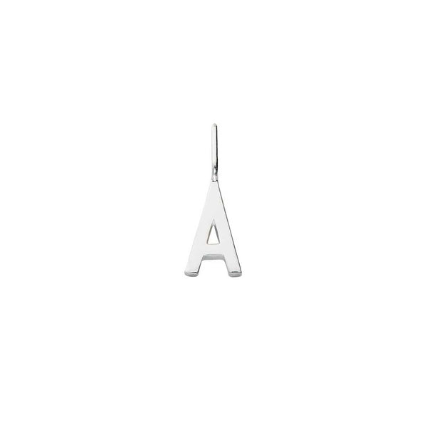 Lettre 10 mm pour collier avec initiales A-Z (Argent)
