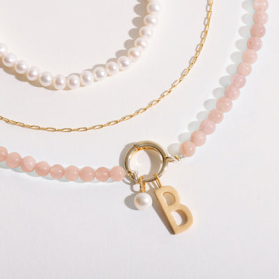 Gemstone Charm Lock Chain