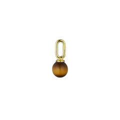 Stone Drop charm 5mm (18k Gold-plated)