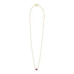 Little Big Love Necklace Burgundy - Goldplated