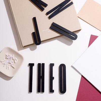 Black wooden letter A-Z