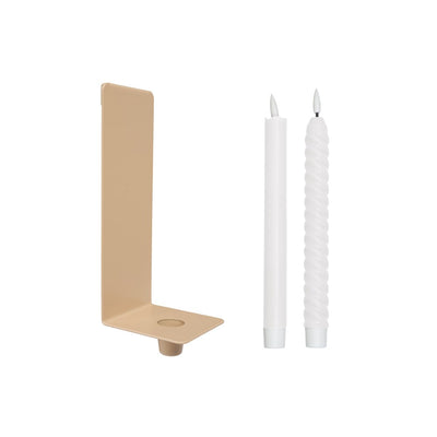 Cosy Up Wall Candle Holder Set Beige