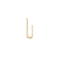 10mm Gold Letter Charm – Initial Necklace Pendant A–Z (18ct gold plated)