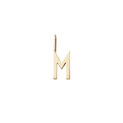 10mm Gold Letter Charm – Initial Necklace Pendant A–Z (18ct gold plated)