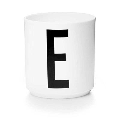 Personal Porcelain cup A-Z (White)