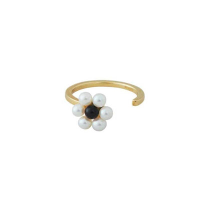 MyFlower Ring 10mm (Pearl/18K gold-plated)