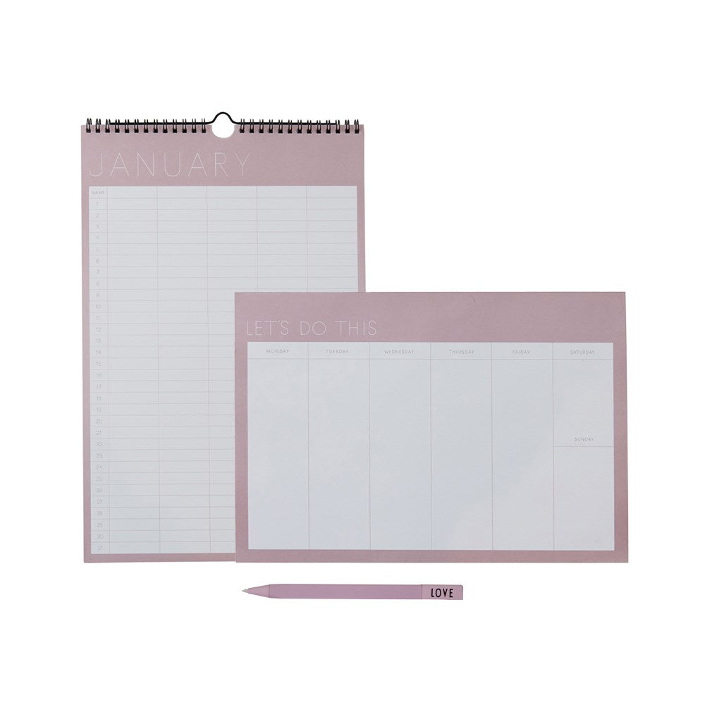 Planner set Lavender