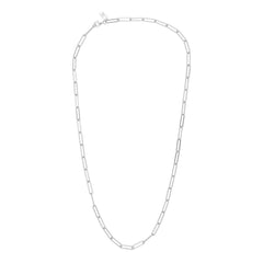 Chunky Square link chain large Silver