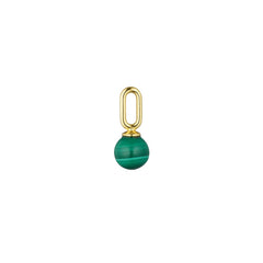Stone Drop charm 5mm (18k Gold-plated)