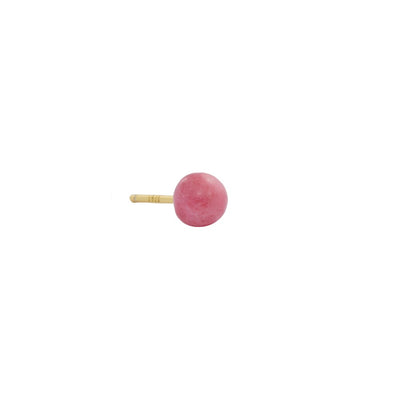 Stone Stud 5mm Gold Plated