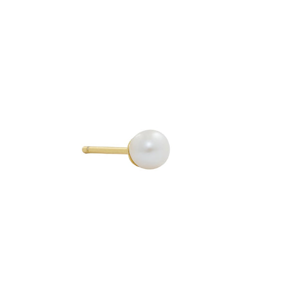 Pearl Stud 5mm Gold Plated