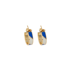 Striped Candy Earrings 16mm (set of 2 pcs)