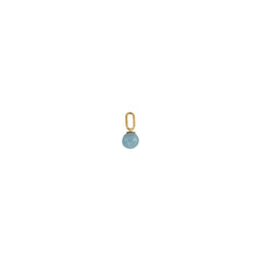 Stone Drop charm 5mm (18k Gold-plated)