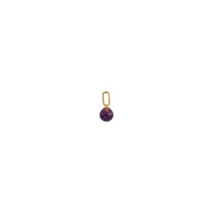 Stone Drop charm 5mm (18k Gold-plated)