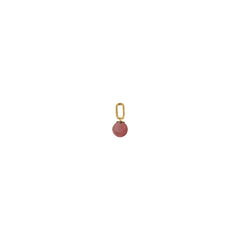 Stone Drop charm 5mm (18k Gold-plated)