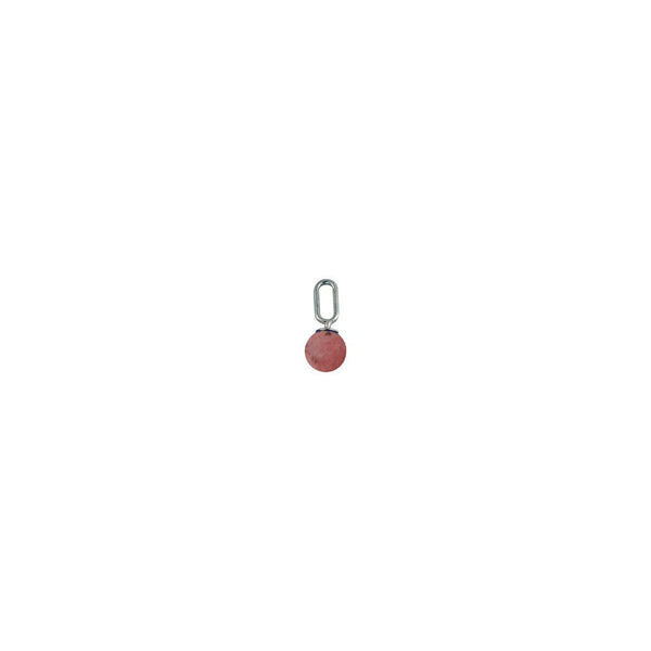 Stone Drop charm 5mm (Silver)